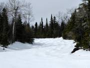 Challenging mogul slope