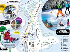 Trail map Les Planards