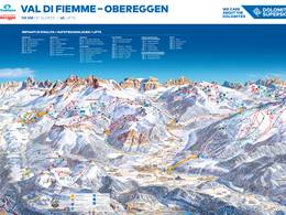 Trail map Latemar – Obereggen/Pampeago/Predazzo