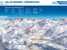 Trail map Latemar – Obereggen/Pampeago/Predazzo