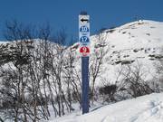 Slope signage in Hovden