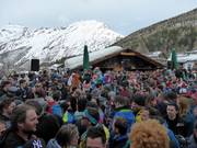 The legendary season-end party in Saas-Fee