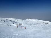 Wide slopes dominate in the ski resort of Sierra Nevada