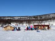 Barbecue area in the Ramundberget ski resort