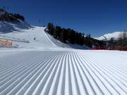 Freshly groomed slopes