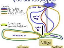 Trail map Entre-les-Fourgs (Jougne)