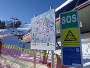 Small information boards for orientation