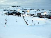 Rope tow and conveyor belt for beginners