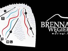 Trail map Węgierski – Brenna