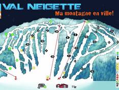 Trail map Val Neigette