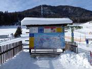 Information board at the mid-station