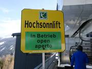 Information about the Hochsonnlift