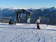 Information board with trail map at Eagle Ridge