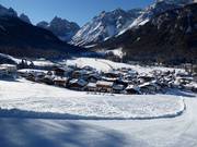 View of the accommodations in Sexten/Moos