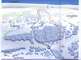 Trail map Les Breuleux