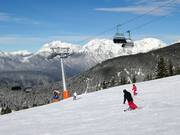 Descent at the Kühtaile chairlift