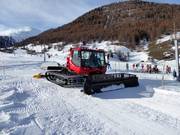 The snow groomer Münster-Geschinen ski area