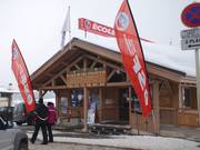 The ESF office in Les Saisies is located on the main street through the village.