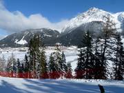 View of the accommodations in Reschen
