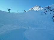 Powder tracks at the Glattjochbahn