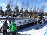 Environmentally friendly transport in the holiday village of Idre Fjäll