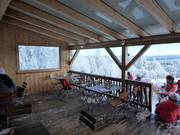 Sun terrace at Gasthof Alpe