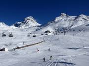 Easy slope at Viderböden on the Idalp