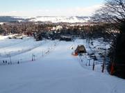 View of the easy slopes