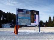 Digital information in the Jahorina ski resort