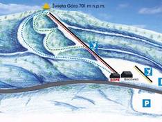 Trail map Święta Góra – Lubawka