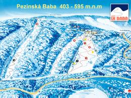 Trail map Pezinská Baba