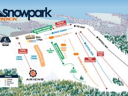 Trail map The Rock Snowpark