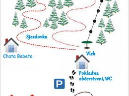 Trail map Kamenec – Teplice nad Metují