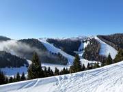 View from Sommo Alto over the ski area