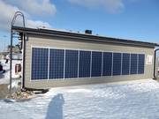 Photovoltaic system on the Pyhä peak