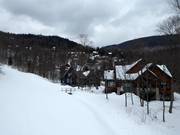 Chalets directly on the slope