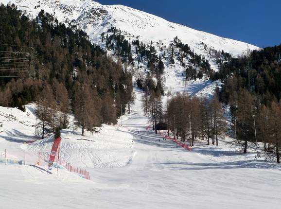 Main slope in Pontresina