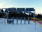 Digital displays at the entrance