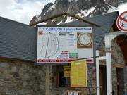 Slope information at the ski lift