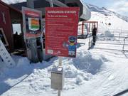 Free sunscreen at the valley station