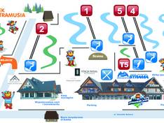 Trail map Nosal – Bystre