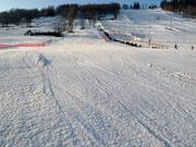 Groomed slope