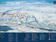 Trail map Storlien