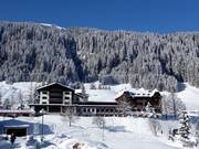 The Hotel Madrisa directly in the village of Gargellen