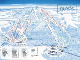 Trail map Bjursås Ski Center