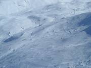 Ungroomed, unsecured ski area