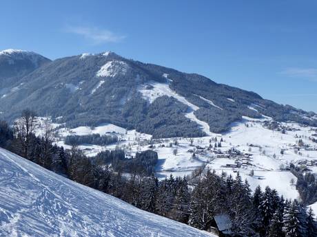 Schladming Tauern: size of the ski resorts – Size Schladming – Planai/​Hochwurzen/​Hauser Kaibling/​Reiteralm (4-Berge-Skischaukel)