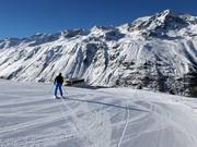 Beginner slope at the Krumpwasserlift in Hochgurgl