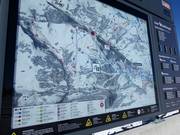 Large information boards with detailed and overall views