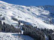 Open ski area at the Zillertal Shuttle